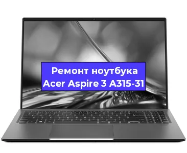 Чистка от пыли и замена термопасты на ноутбуке Acer Aspire 3 A315-31 в Москве